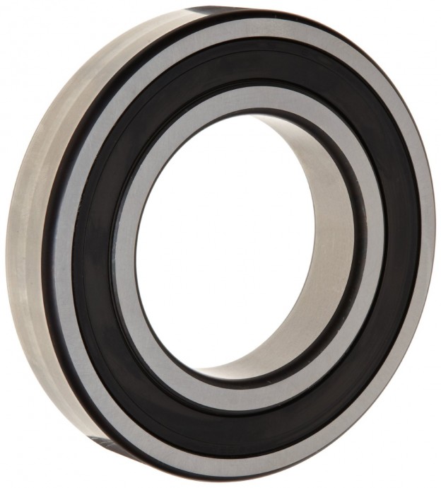 Bearing FAG 6305-2RSR Radial Bearing, Single Row, ABEC 1 Precision, Double Sealed, Steel Cage, Normal Clearance, Metric, 25mm ID, 62mm OD, 17mm Width, 7500rpm Maximum Rotational Speed, 5000lbf Dynamic Load Capacity