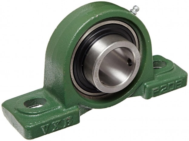 Pillow Block UCP208-24 Mounted Bearing, 2 Bolt, 1-1/2″ Inside Diameter, Set screw Lock, Cast Iron, Inch