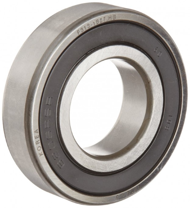 Bearing FAG 6206-2RSR-C3 Deep Groove Ball Bearing, Single Row, Double Sealed, Steel Cage, C3 Clearance, Metric, 30mm ID, 62mm OD, 16mm Width, 7500rpm Maximum Rotational Speed, 2520lbf Static Load Capacity, 4380lbf Dynamic Load Capacity