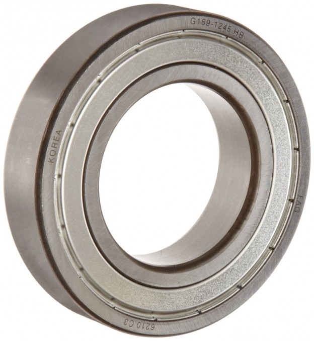 Bearing FAG 6206-2ZR-C3 Deep Groove Ball Bearing, Single Row, Double Shielded, Steel Cage, C3 Clearance, Metric, 30mm ID, 62mm OD, 16mm Width, 11000rpm Maximum Rotational Speed, 2520lbf Static Load Capacity, 4380lbf Dynamic Load Capacity