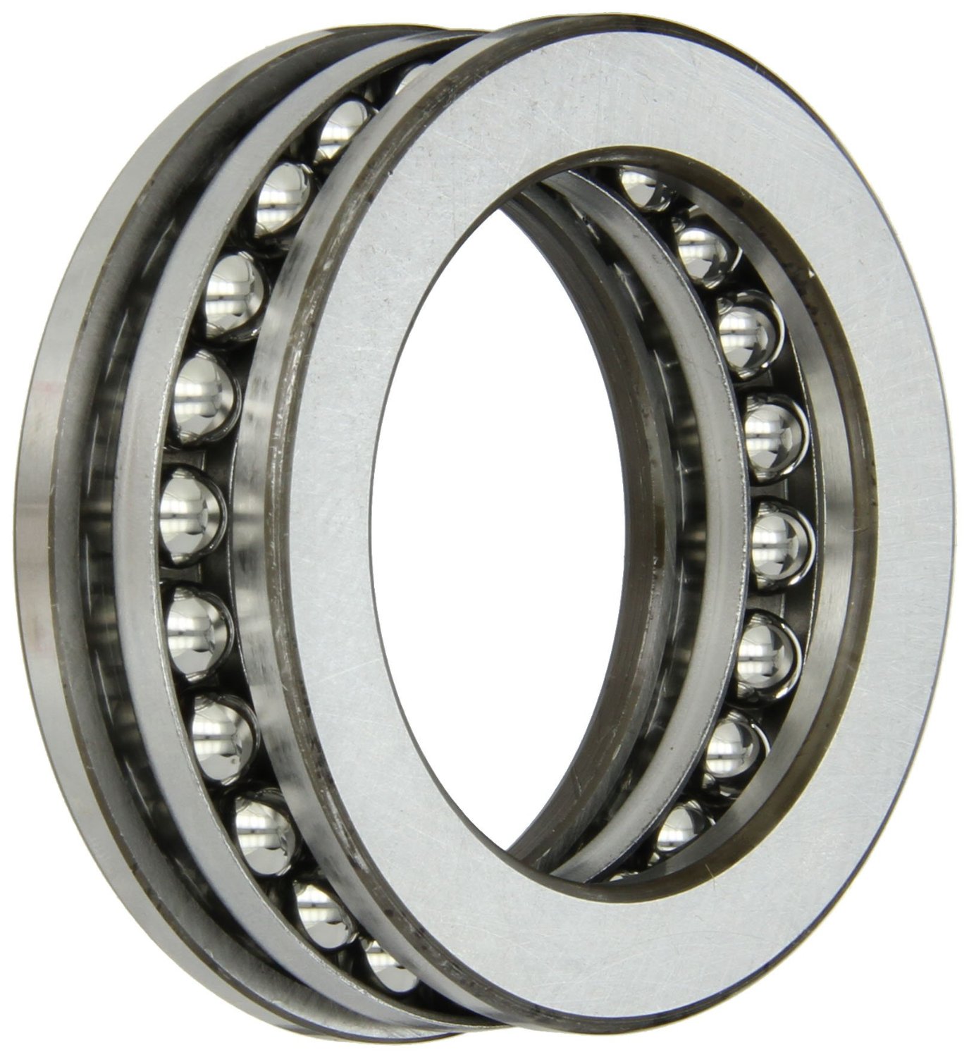 FAG 51112 Grooved Race Thrust Bearing, Single Row, Open, 90° Contact Angle, Steel Cage, Metric, 60mm ID, 85mm OD, 17mm Width, 3600rpm Maximum Rotational Speed, 17600lbf Static Load Capacity, 6950lbf Dynamic Load Capacity