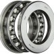 FAG 51211 Grooved Race Thrust Bearing, Single Row, Open, 90° Contact Angle, Steel Cage, Metric, 55mm ID, 90mm OD, 25mm Width, 3200rpm Maximum Rotational Speed, 30500lbf Static Load Capacity, 13700lbf Dynamic Load Capacity