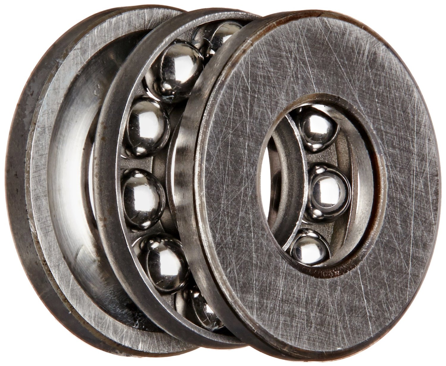 FAG 51101 Grooved Race Thrust Bearing, Single Row, Open, 90° Contact Angle, Steel Cage, Metric, 12mm ID, 26mm OD, 9mm Width, 9000rpm Maximum Rotational Speed, 3450lbf Static Load Capacity, 2320lbf Dynamic Load Capacity