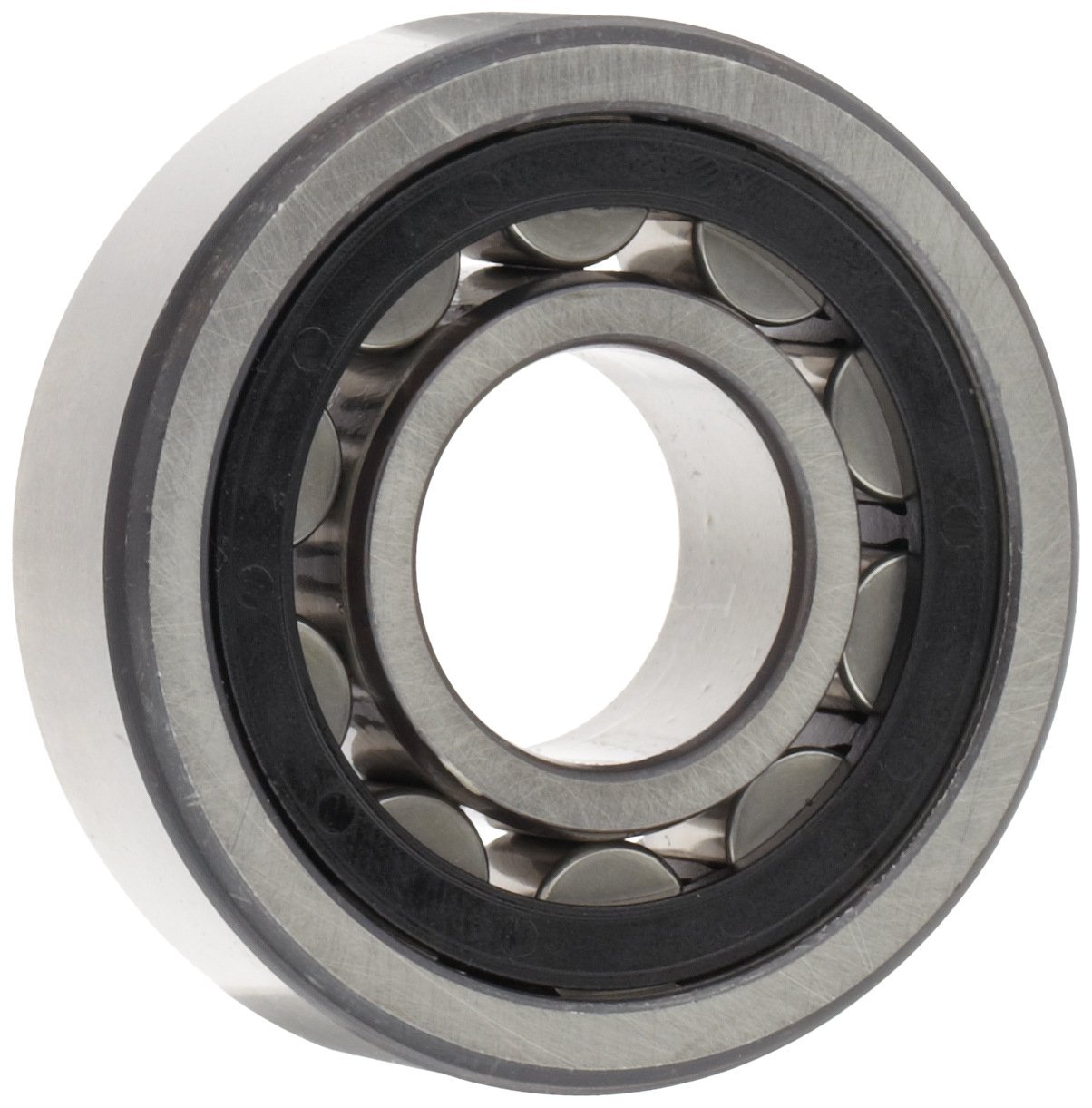 FAG NU206E-TVP2 Cylindrical Roller Bearing, Single Row, Straight Bore, Removable Inner Ring, High Capacity, Polyamide Cage, Normal Clearance, 30mm ID, 62mm OD, 16mm Width