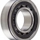 FAG NU205E-TVP2-C3 Cylindrical Roller Bearing, Single Row, Straight Bore, Removable Inner Ring, High Capacity, Polyamide Cage, C3 Clearance, 25mm ID, 52mm OD, 15mm Width