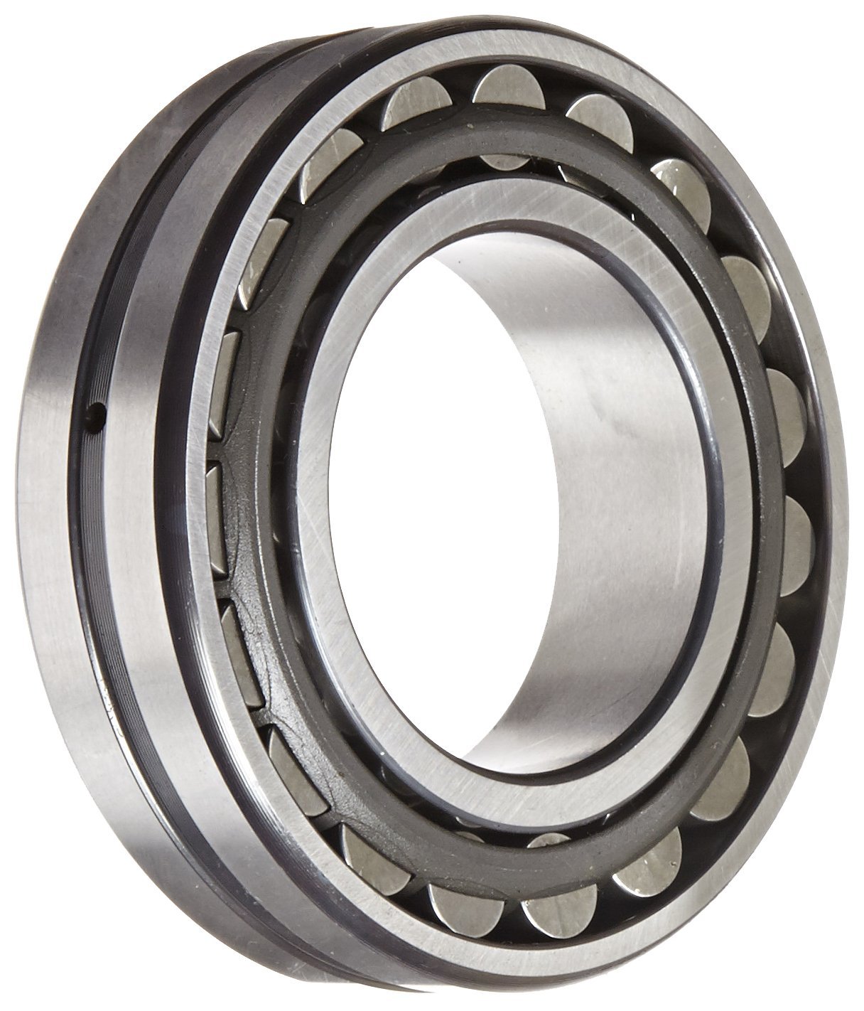 FAG 22211E1K Spherical Roller Bearing, Tapered Bore, Steel Cage, Normal Clearance, Metric, 55mm ID, 100mm OD, 25mm Width