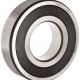 FAG 6309-2RSR-C3 Deep Groove Ball Bearing, Single Row, Double Sealed, Steel Cage, C3 Clearance, Metric, 45mm ID, 100mm OD, 25mm Width, 4500 rpm Maximum Rotational Speed, 7100 lbf Static Load Capacity, 1200 lbf Dynamic Load Capacity