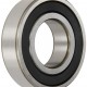 FAG 6206RSR-C3 Radial Bearing, Single Row, ABEC 1 Precision, Single Seal, Steel Cage, C3 Clearance, Metric, 30mm ID, 62mm OD, 16mm Width, 7500rpm Maximum Rotational Speed, 25500lbf Static Load Capacity, 4400lbf Dynamic Load Capacity