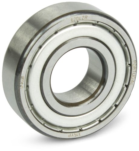 FAG 6212ZR Radial Bearing, Single Row, ABEC 1 Precision, Single Shield, Steel Cage, Normal Clearance, Metric, 60mm ID, 110mm OD, 22mm Width, 6000rpm Maximum Rotational Speed, 8150lbf Static Load Capacity, 11800lbf Dynamic Load Capacity